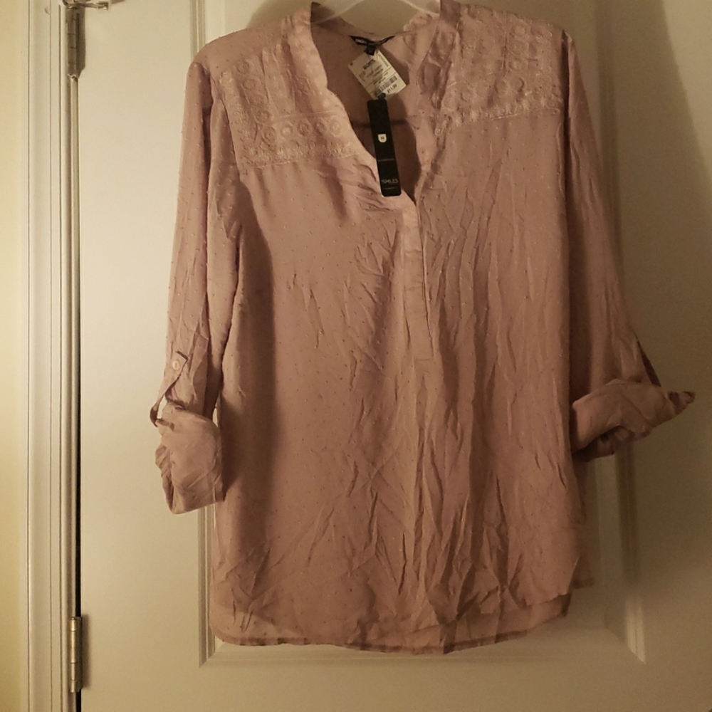 Light and Breezy Mauve Blouse